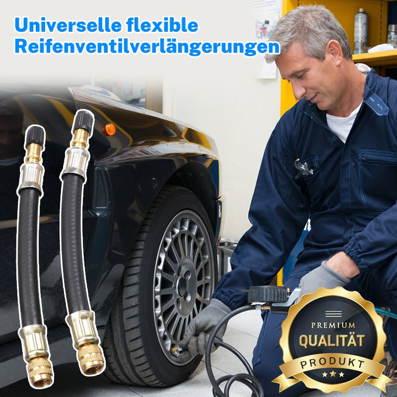 Universal Valve Extensions For Easy Tire Access And Quick Inflation