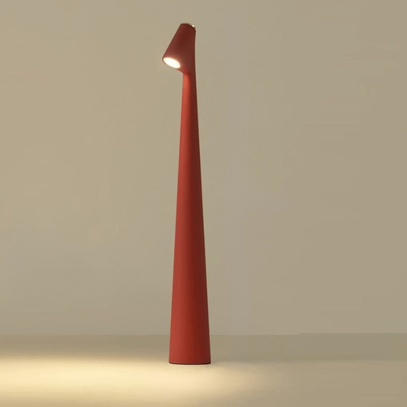 Stylish Table Lamp In Metal Finish Rechargeable For Indoor And Outdoor Use