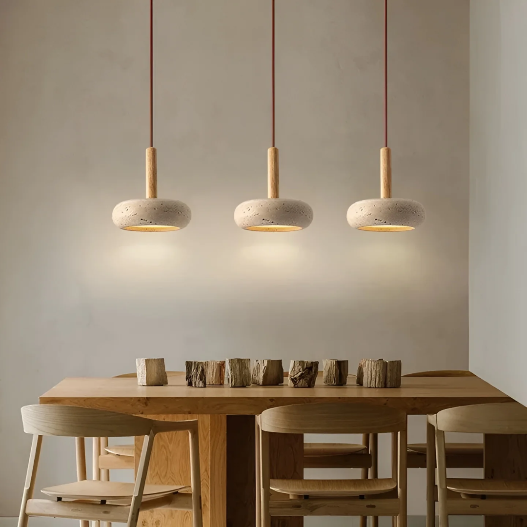 Yumeko Vintage Japanese Inspired Pendant Light With Adjustable LED