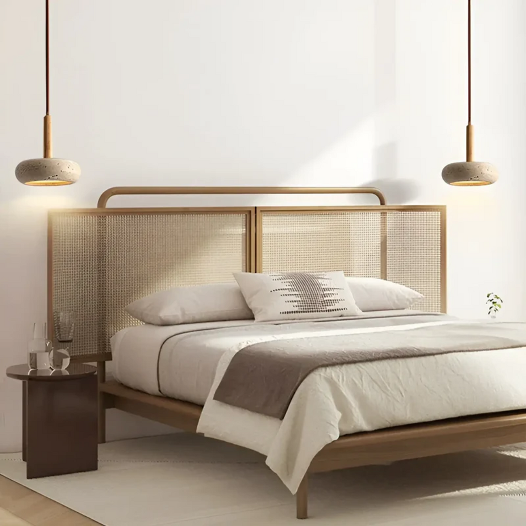 Yumeko Vintage Japanese Inspired Pendant Light With Adjustable LED