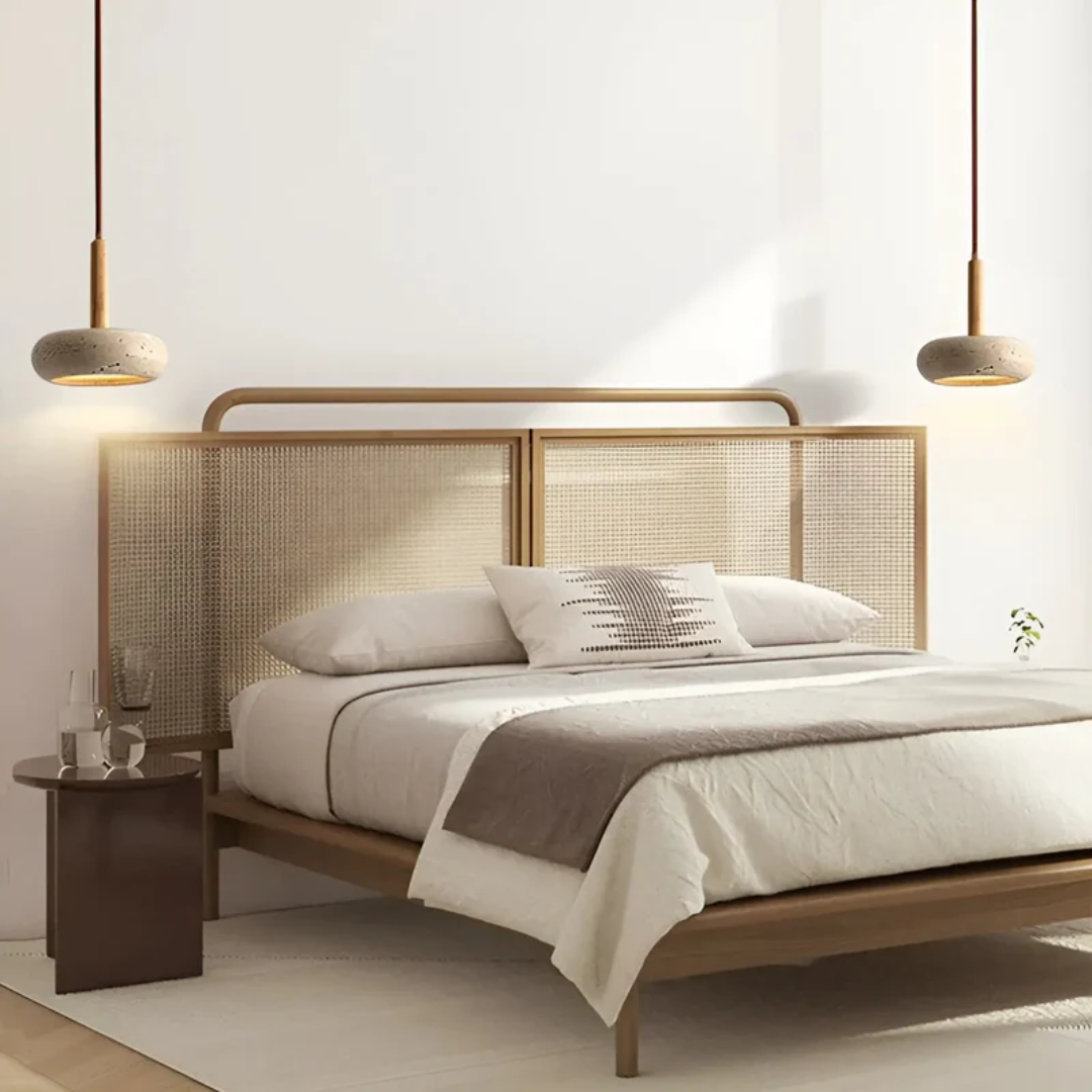 Yumeko Vintage Japanese Inspired Pendant Light With Adjustable LED