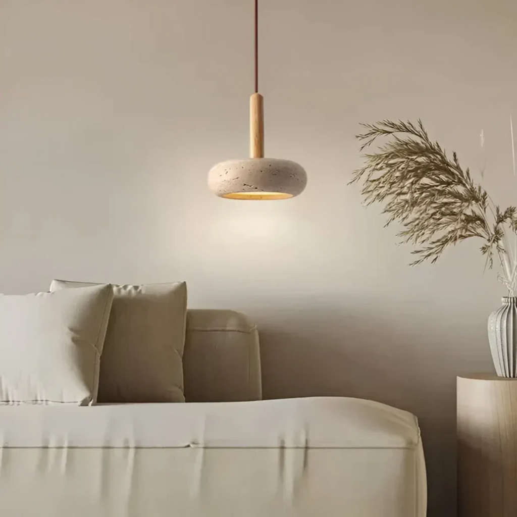 Yumeko Vintage Japanese Inspired Pendant Light With Adjustable LED