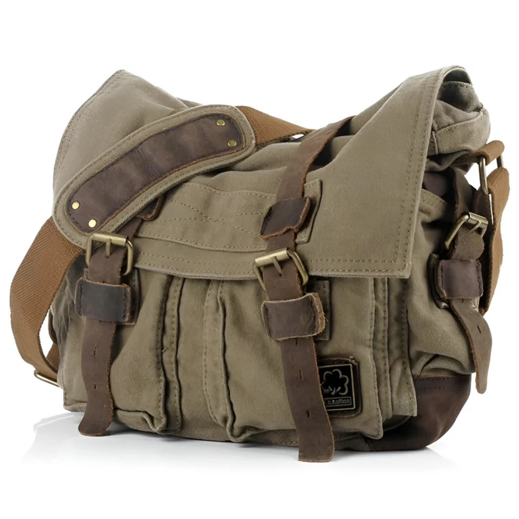 UrbanTrail Men's Canvas Crossbody Bag With Adjustable Strap For Everyday And Adventure