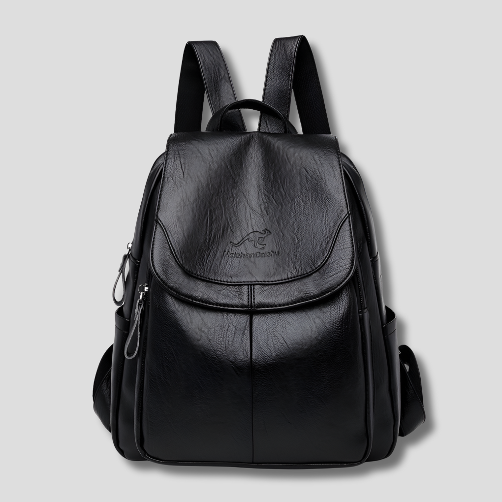 Urban Chic Women's Leather Backpack With Hidden Zippers Anti Theft Security For Daily Use