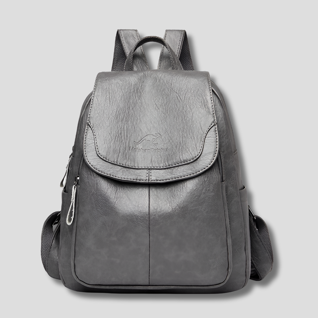 Urban Chic Women's Leather Backpack With Hidden Zippers Anti Theft Security For Daily Use