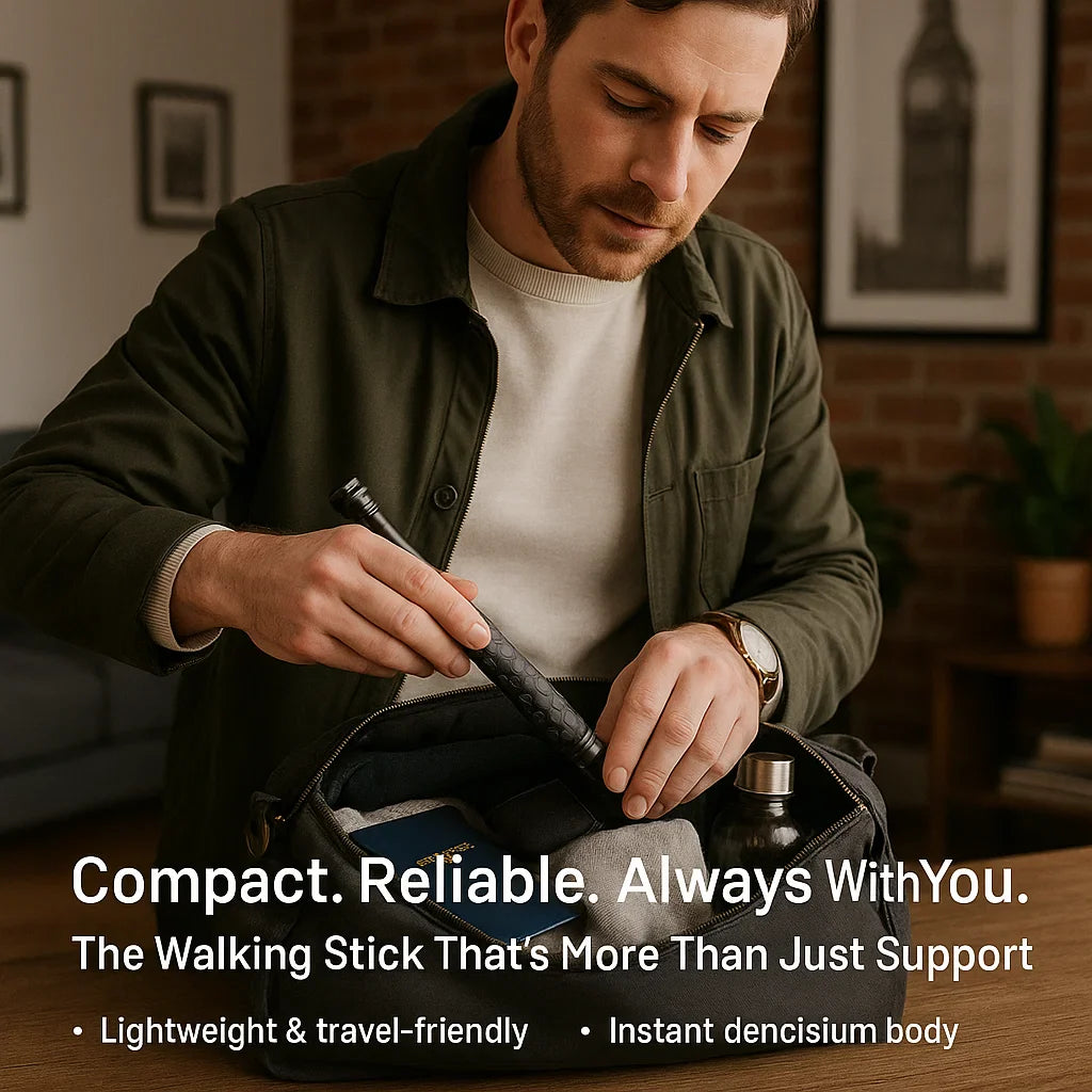 Urban Trek Automatic Walking Stick With Self Defense And Ergonomic Grip