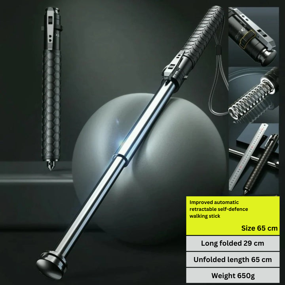 Urban Trek Automatic Walking Stick With Ergonomic Handle For Enhanced Stability