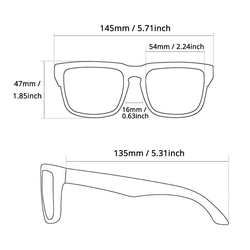 Urban Vision Polarized Sunglasses With Lightweight Frame For City Riding
