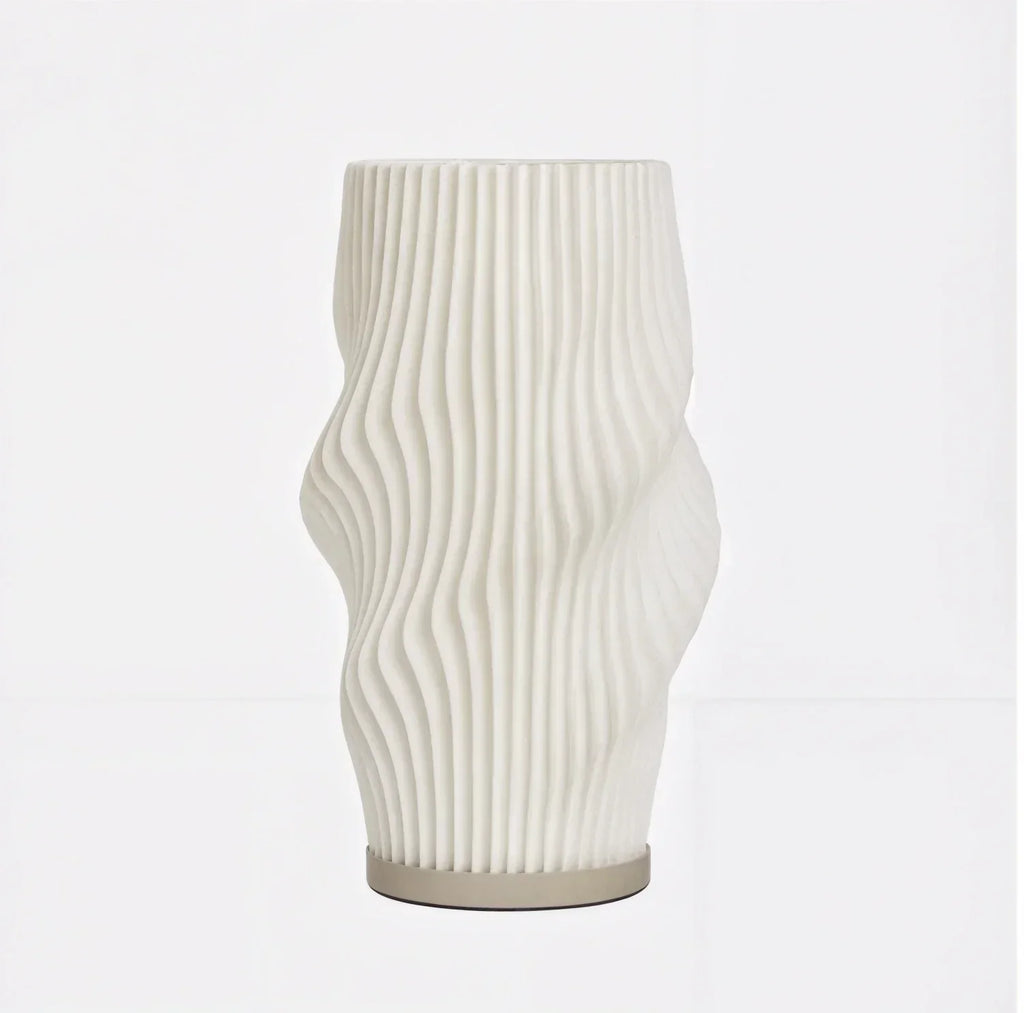 Velo LED Desk Lamp With Sculpted Form And Warm Ambient Glow