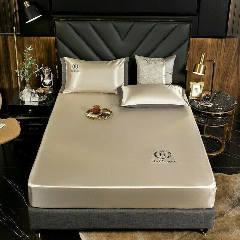 VelvetDream Silk Sheets With Deep Pockets For All-Season Comfort