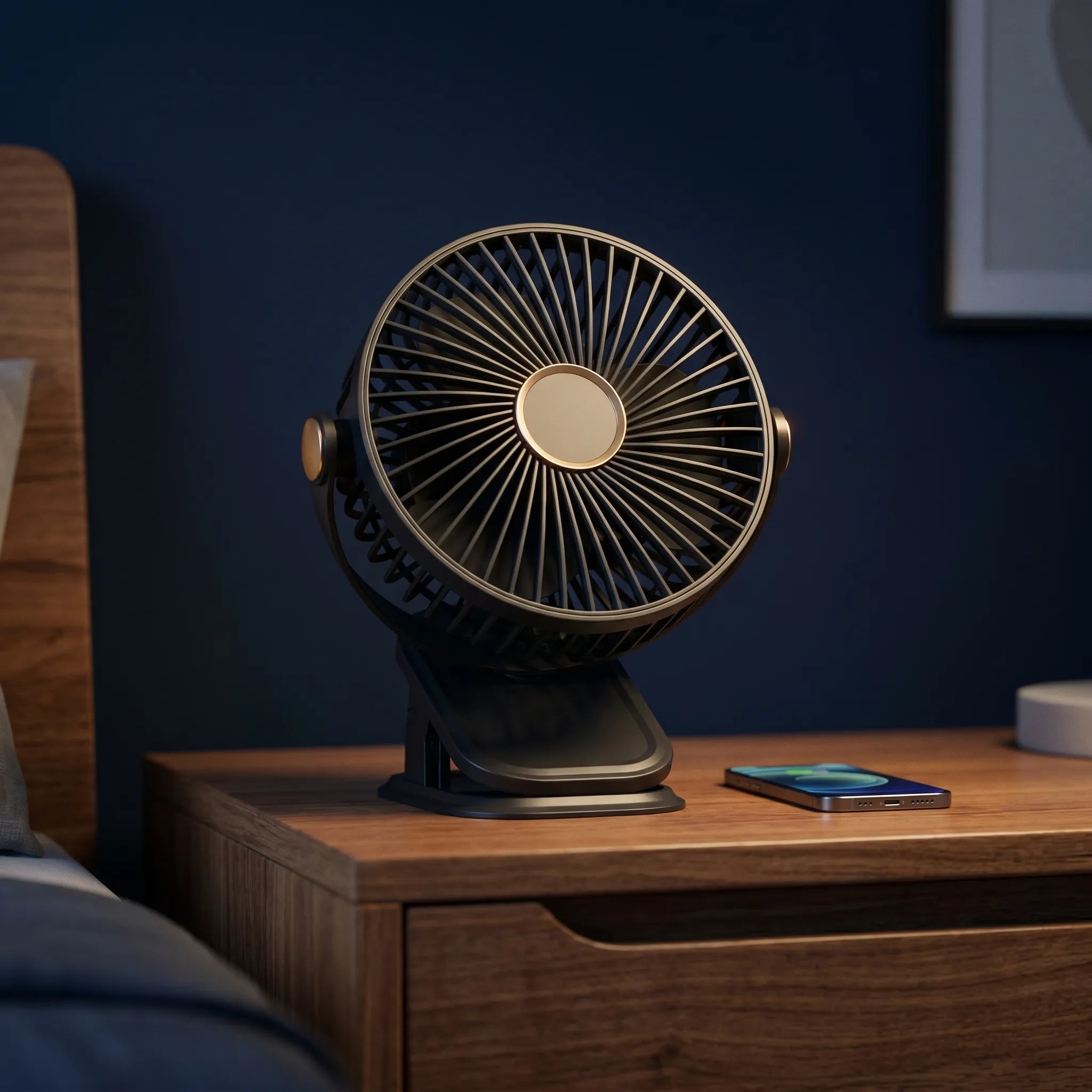Rechargeable Clip-On Fan -  Cooling Workspaces - Ormexis