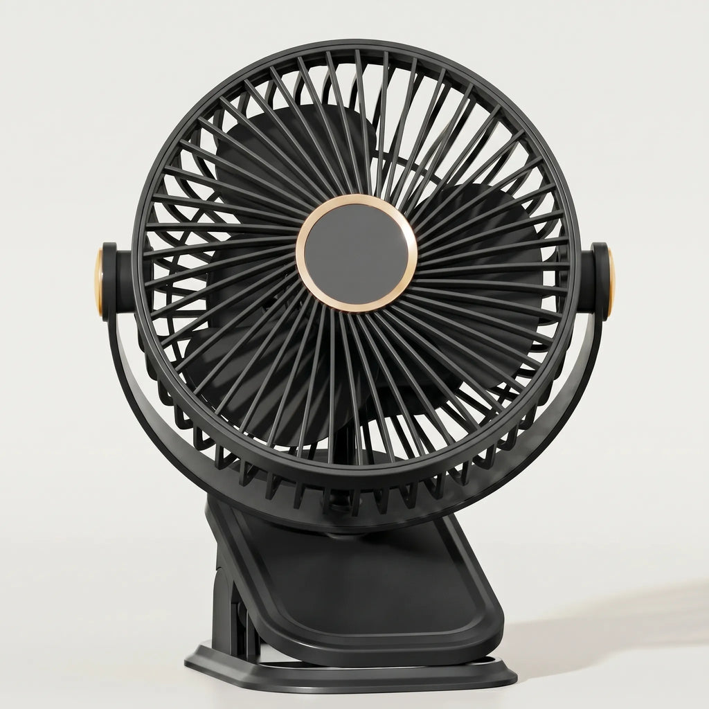 Rechargeable Clip-On Fan -  Cooling Workspaces - Ormexis