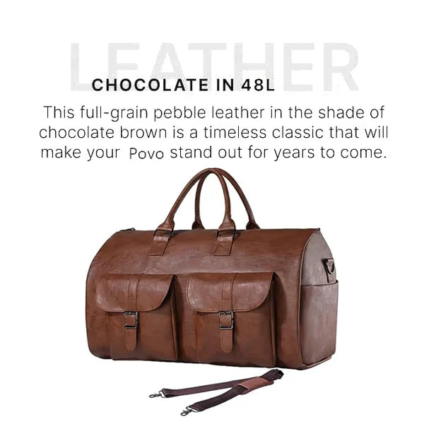 Three-In-One Convertible Duffle With Garment Storage For Easy Travel