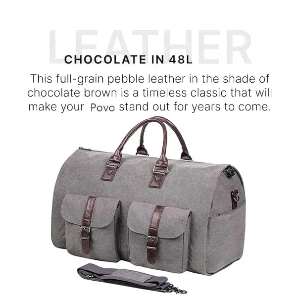 Three-In-One Convertible Duffle With Garment Storage For Easy Travel