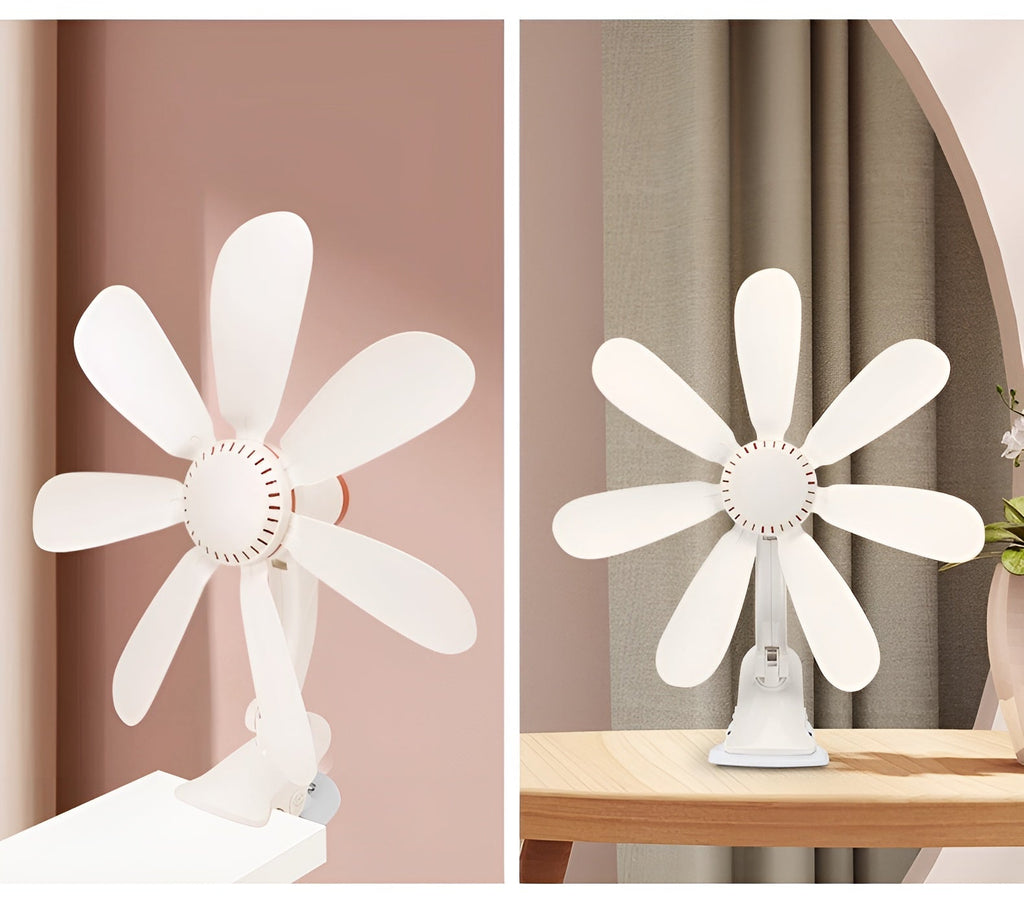 PortaBowlifte Clip On Desk And Bedside Fan For Personal Cooling In Small Office