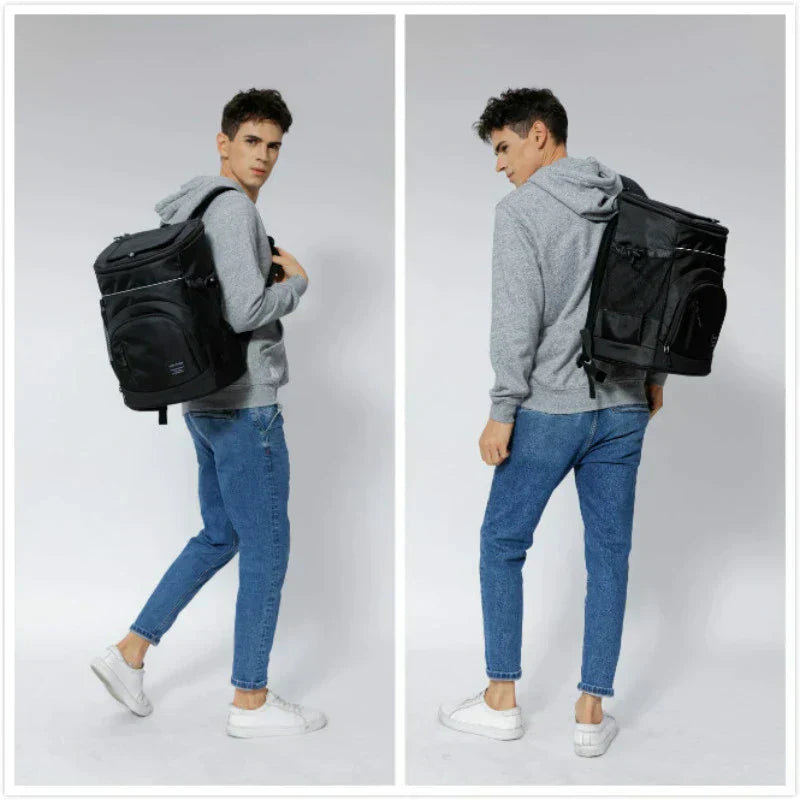 Insulated Cooler Backpack With Spacious Compartments For Outdoor Adventures
