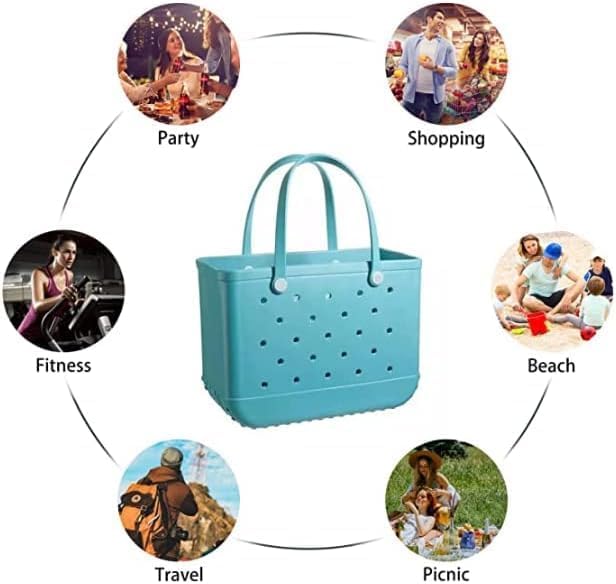 EVA Beach Tote With Vent Holes For Easy Cleaning Waterproof And Sandproof