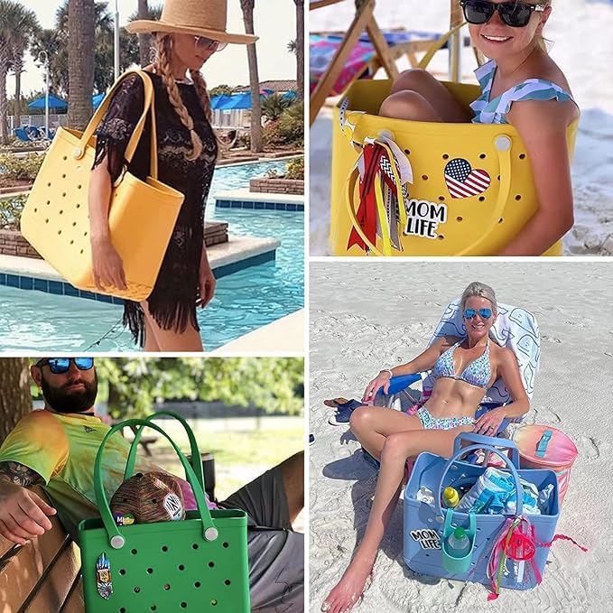 EVA Beach Tote With Vent Holes For Easy Cleaning Waterproof And Sandproof