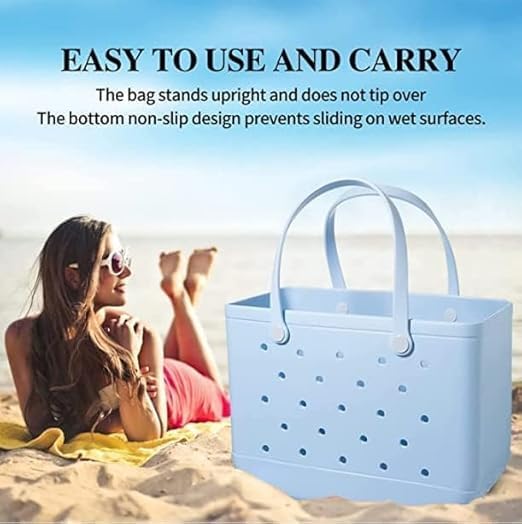 EVA Beach Tote With Vent Holes For Easy Cleaning Waterproof And Sandproof