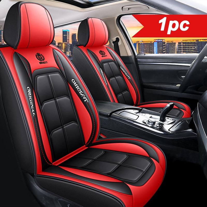 Faux Leather Seat Cover With Padded Foam Core For Comfort And Easy Cleaning