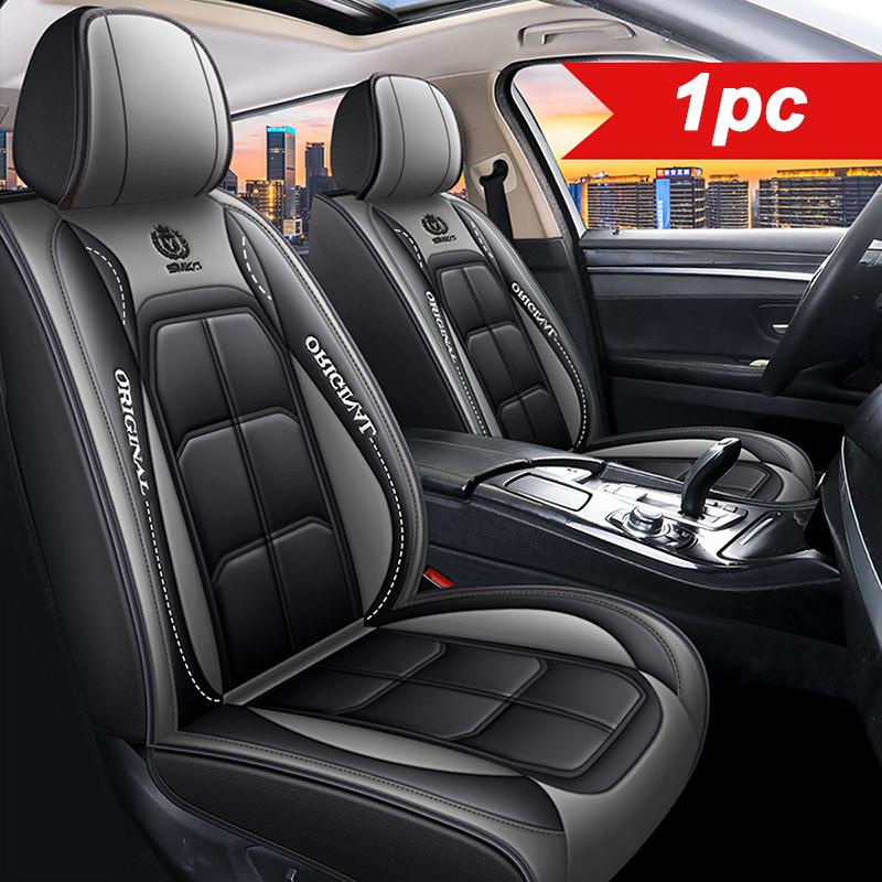 Faux Leather Seat Cover With Padded Foam Core For Comfort And Easy Cleaning