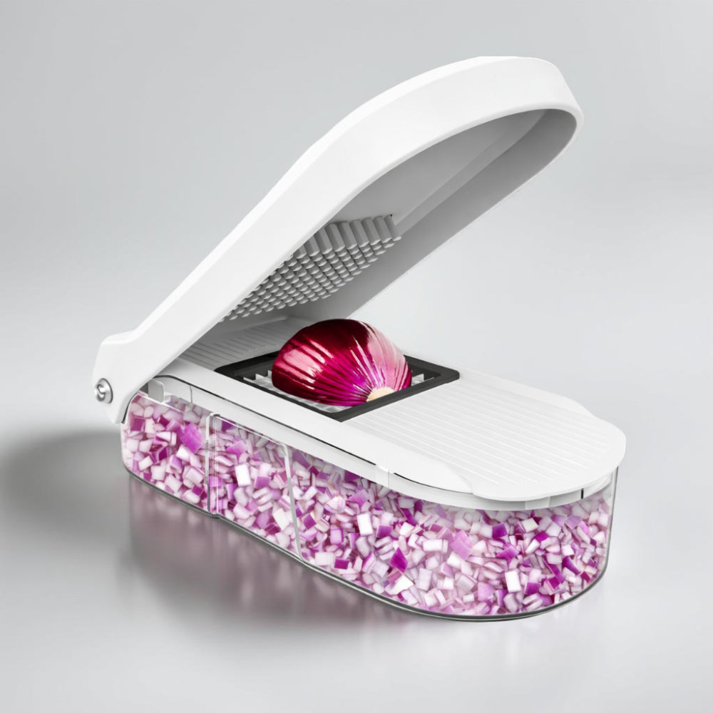 Versatile Kitchen Cutter Handheld Veggie Cutter With Seven Blades For Quick Prep