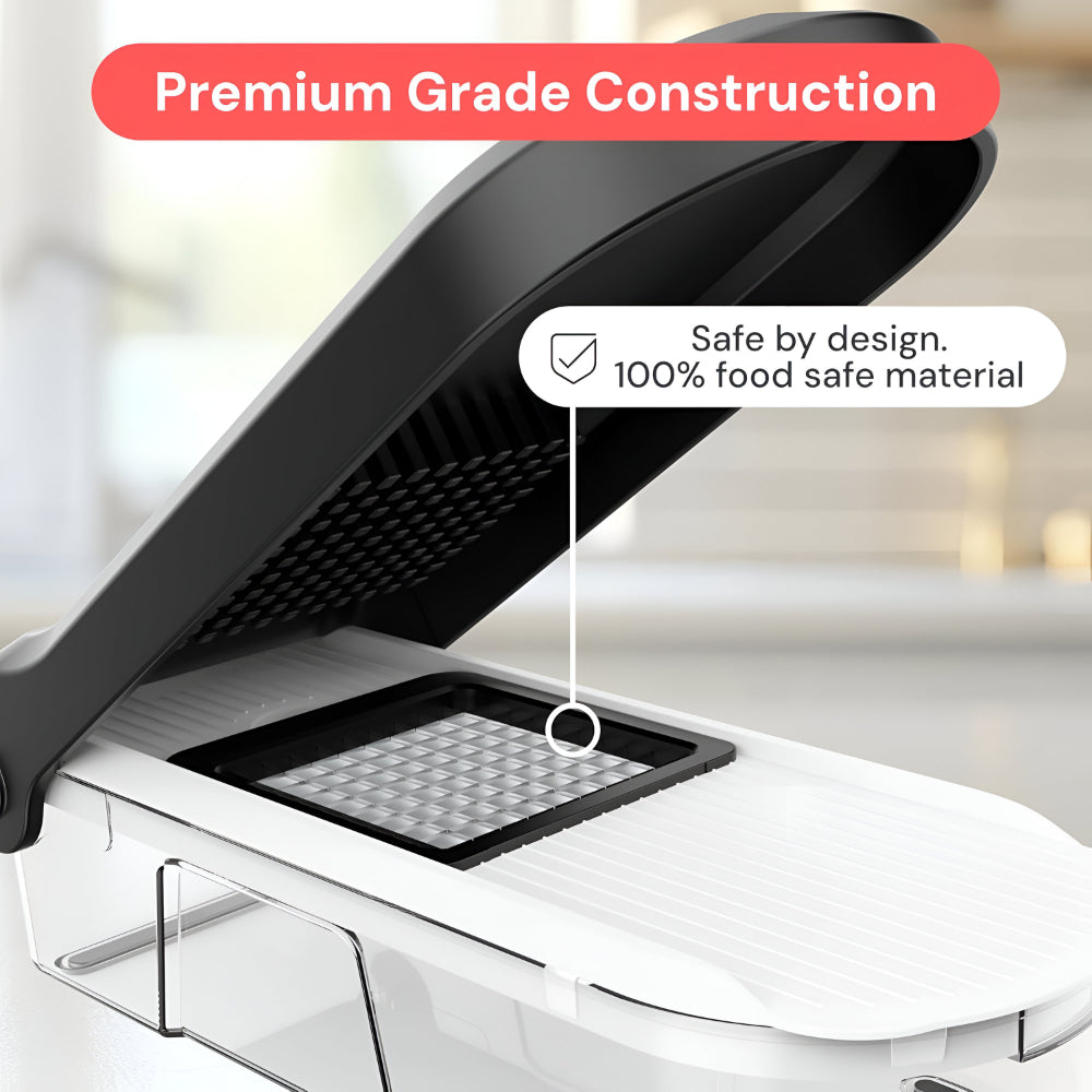 Versatile Kitchen Cutter Handheld Veggie Cutter With Seven Blades For Quick Prep