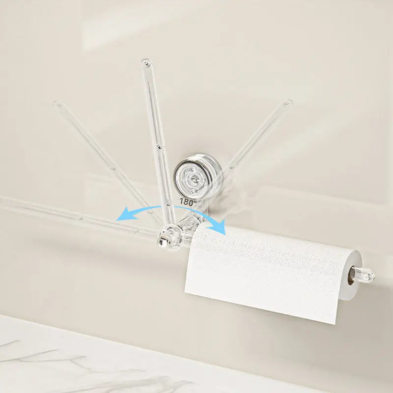 No-Drill Suction Cup Kitchen Towel Holder With 180 Degree Rotating Design
