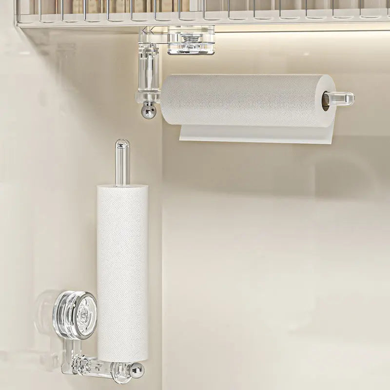 No-Drill Suction Cup Kitchen Towel Holder With 180 Degree Rotating Design