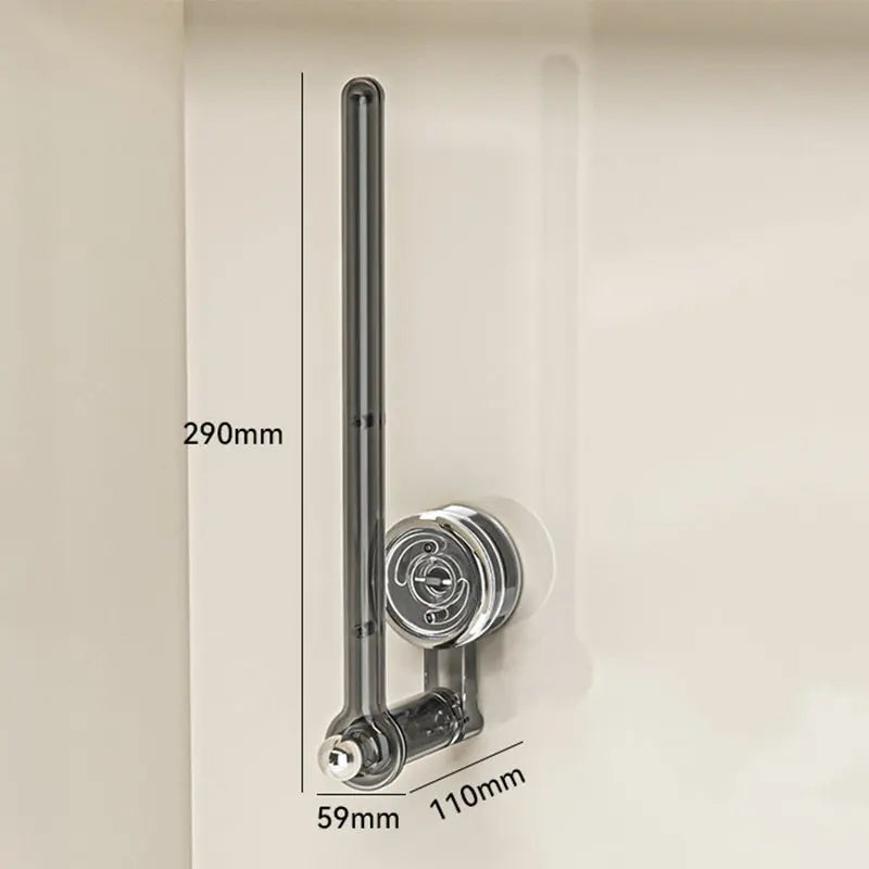 No-Drill Suction Cup Kitchen Towel Holder With 180 Degree Rotating Design