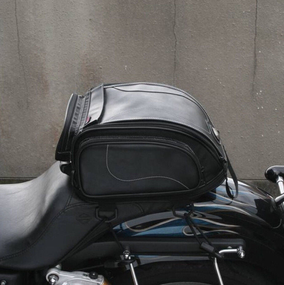 Expandable Storage Tail Bag For Motorcycles In All Weather