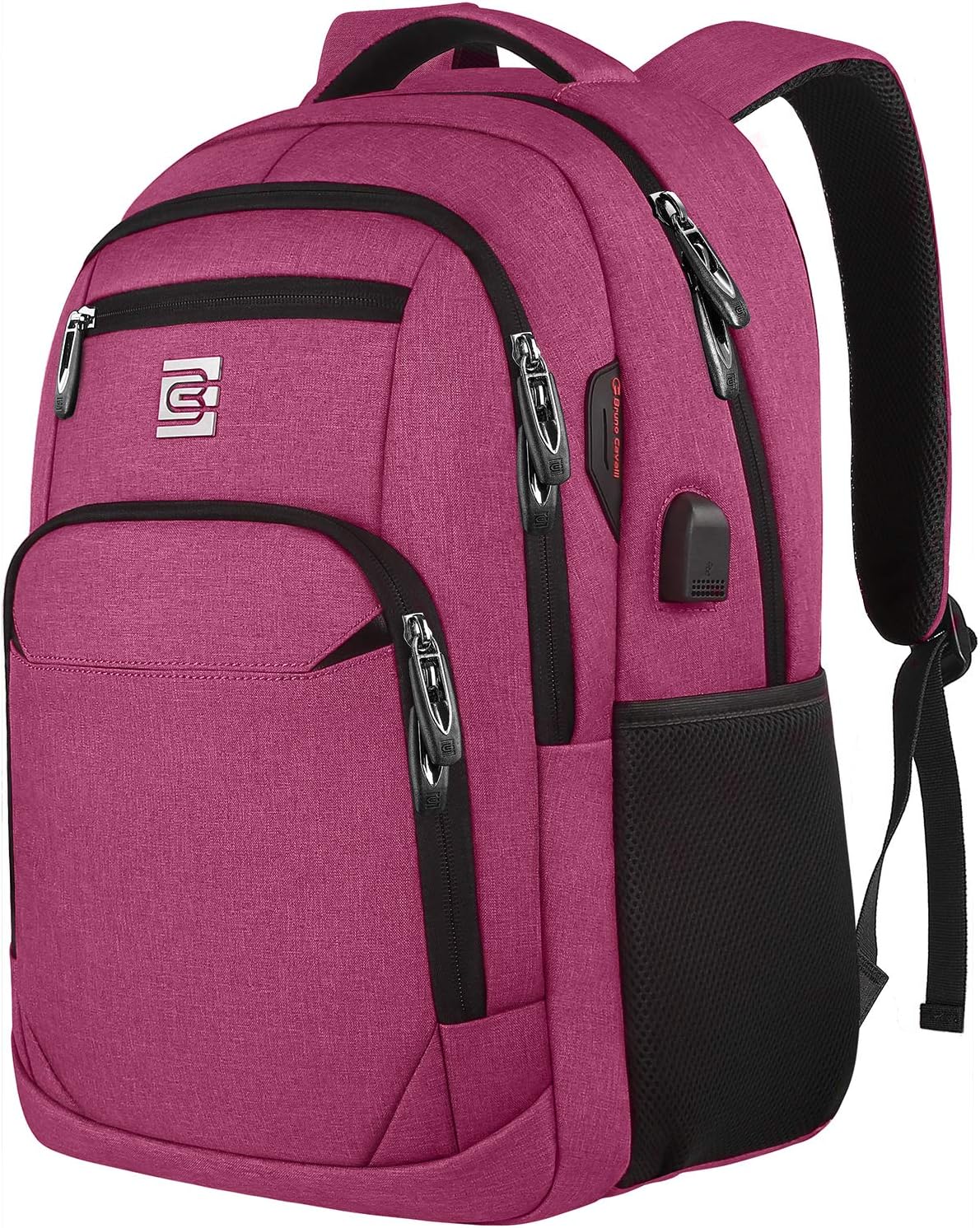 Slim Laptop Backpack With USB Charging And Anti-Theft Pocket, Water-Resistant Travel Tech