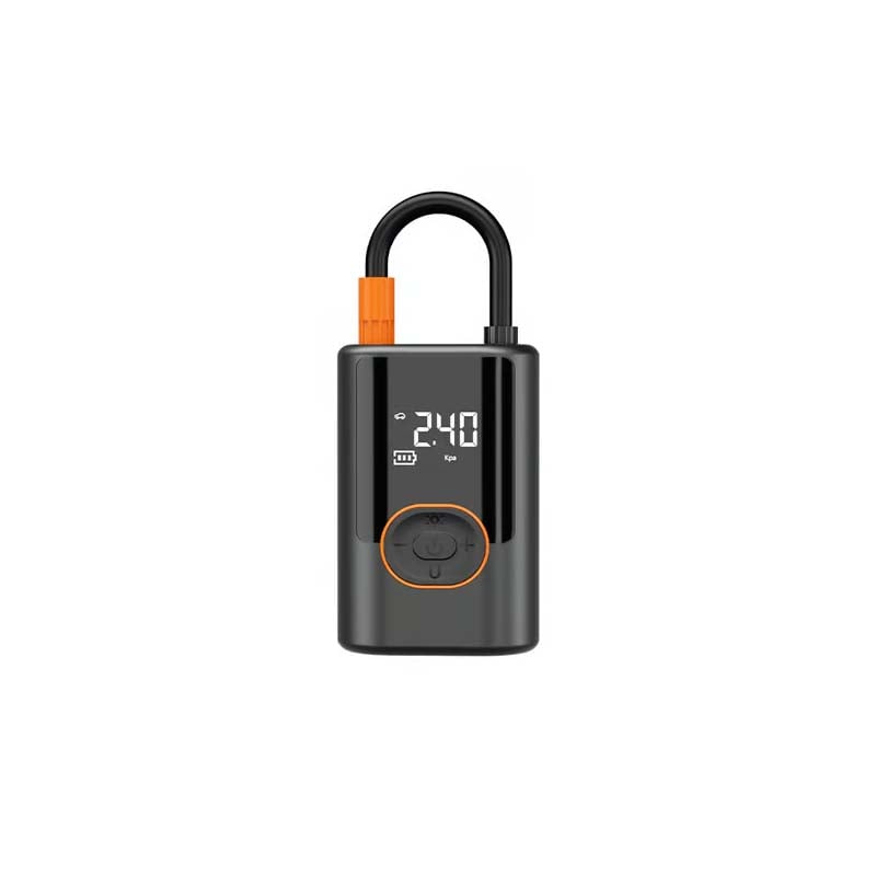 Tire Pump With LCD Screen And LED Light Portable Inflator For Cars And Bikes