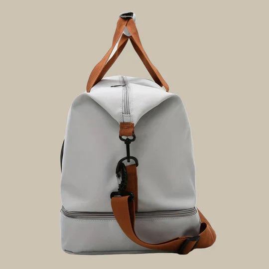 Durable Fabric Travel Duffel With Ample Pockets For Organized Storage