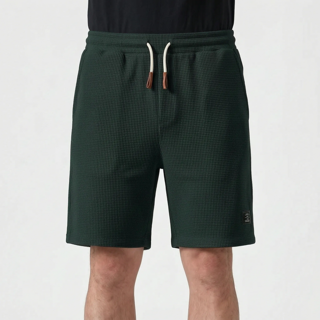 Men's Textured Shorts -  Weekend Casual Wear - Ormexis