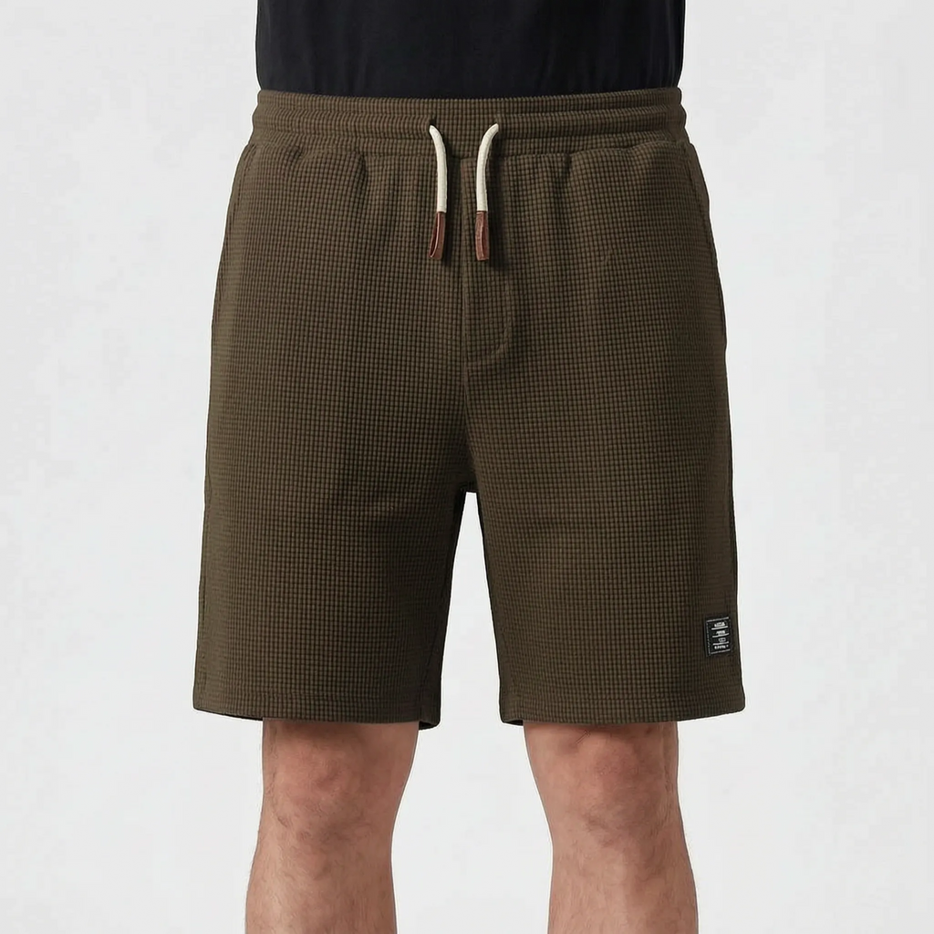 Men's Textured Shorts -  Weekend Casual Wear - Ormexis