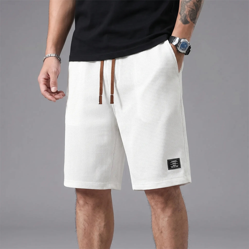 Men's Textured Shorts -  Weekend Casual Wear - Ormexis