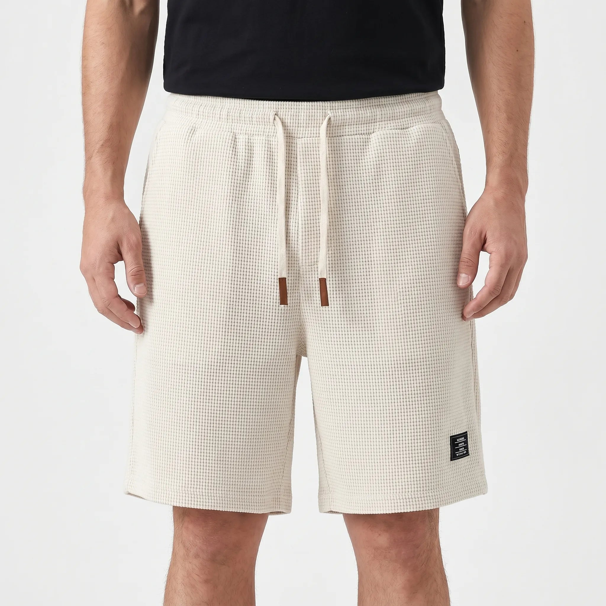 Men's Textured Shorts -  Weekend Casual Wear - Ormexis