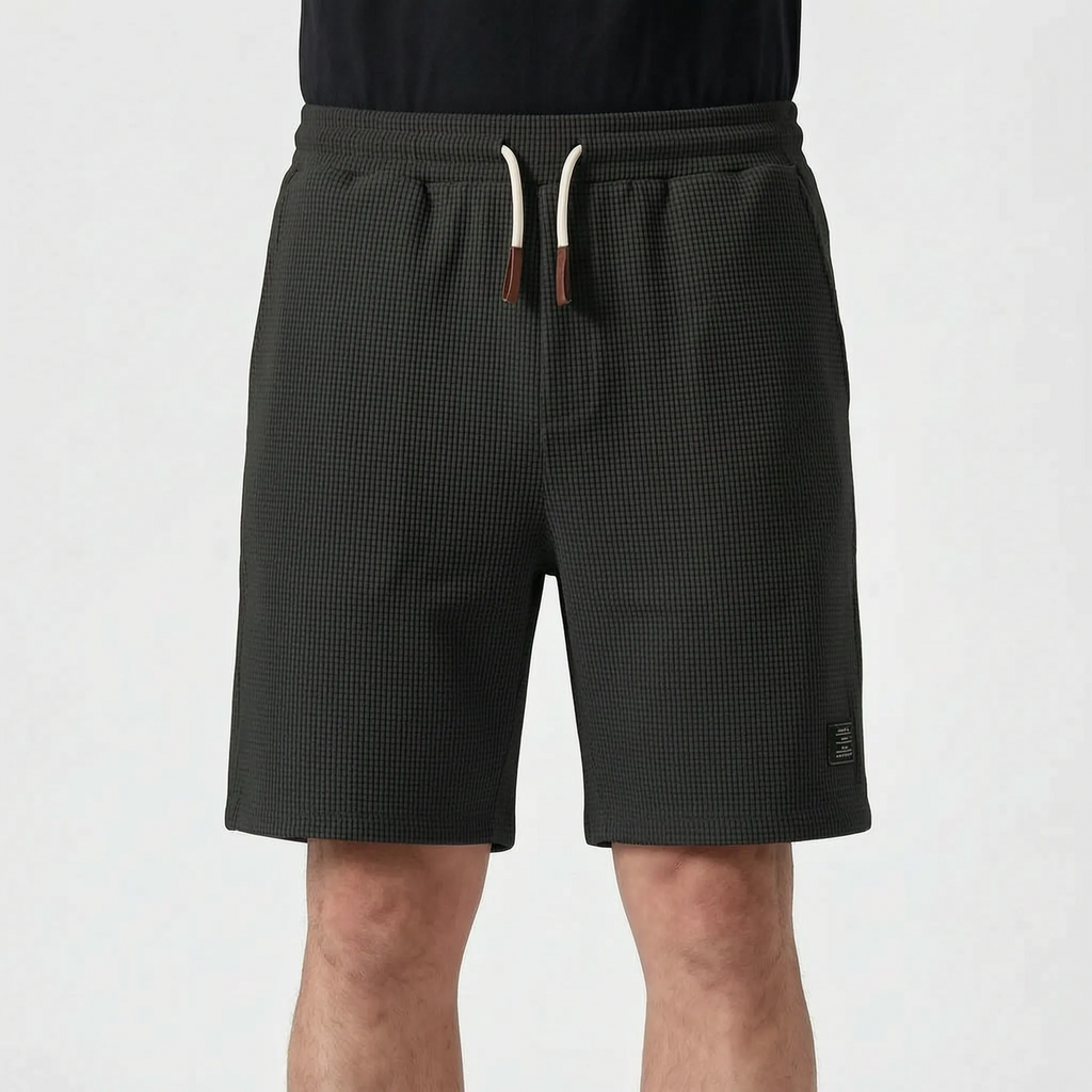 Men's Textured Shorts -  Weekend Casual Wear - Ormexis