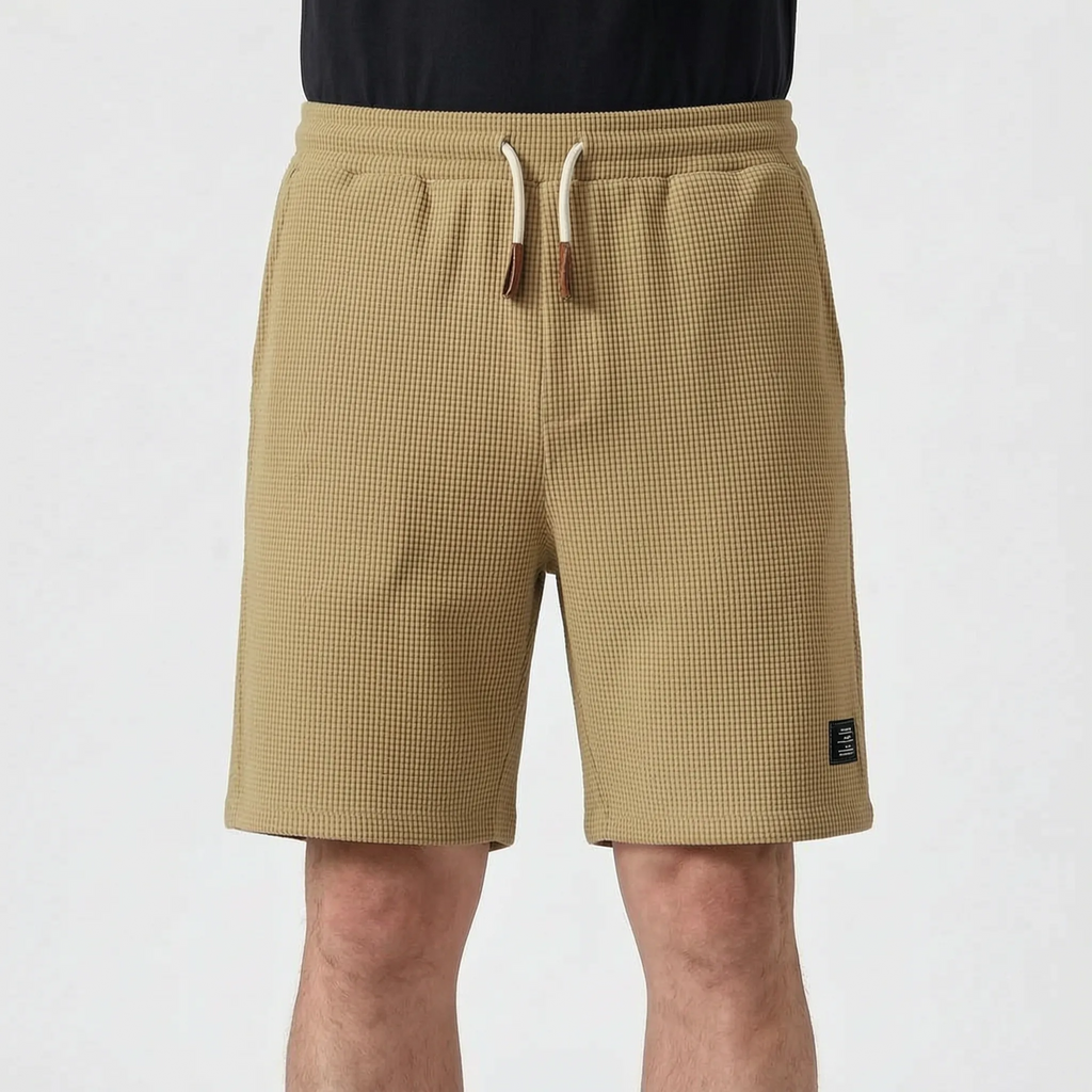Men's Textured Shorts -  Weekend Casual Wear - Ormexis