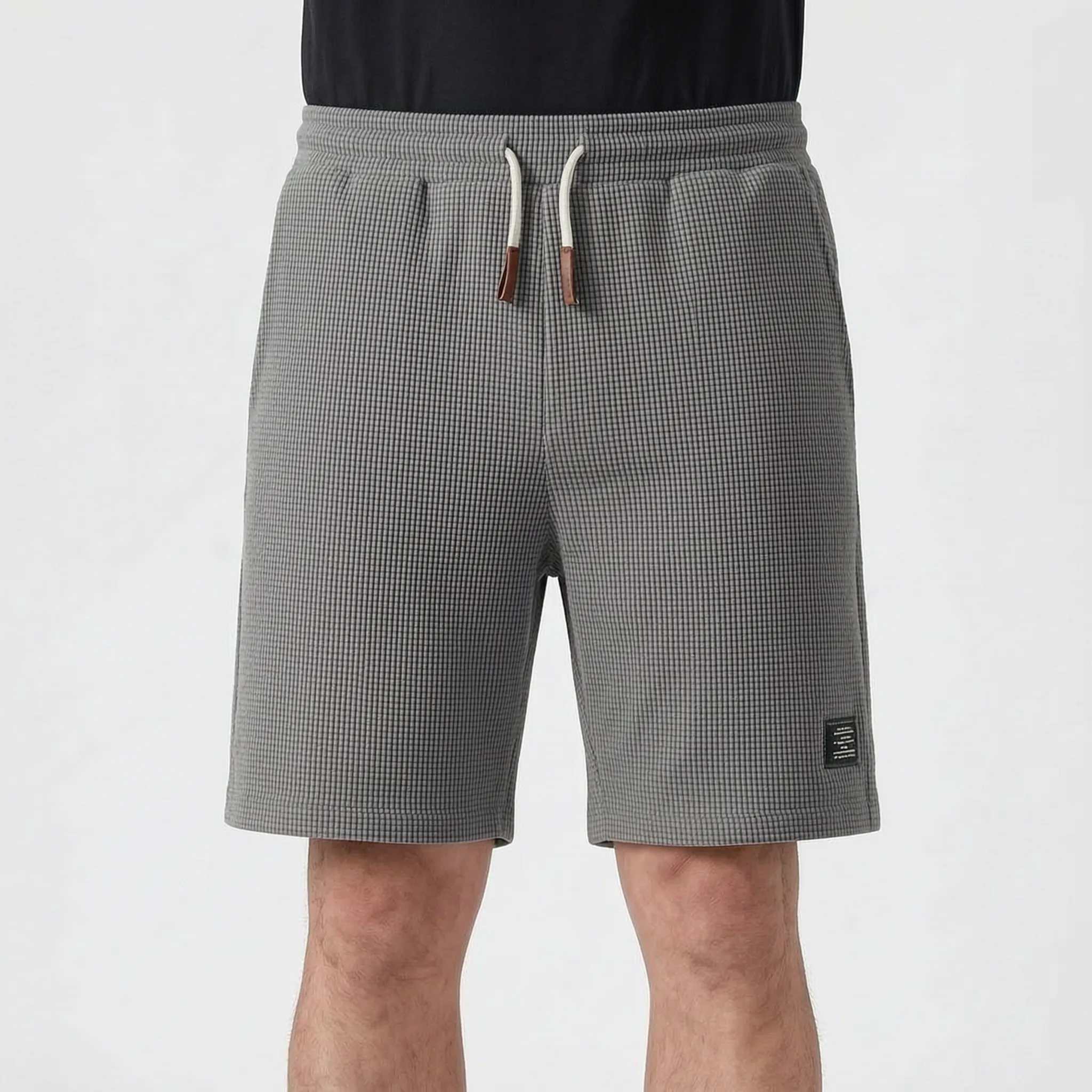 Men's Textured Shorts -  Weekend Casual Wear - Ormexis