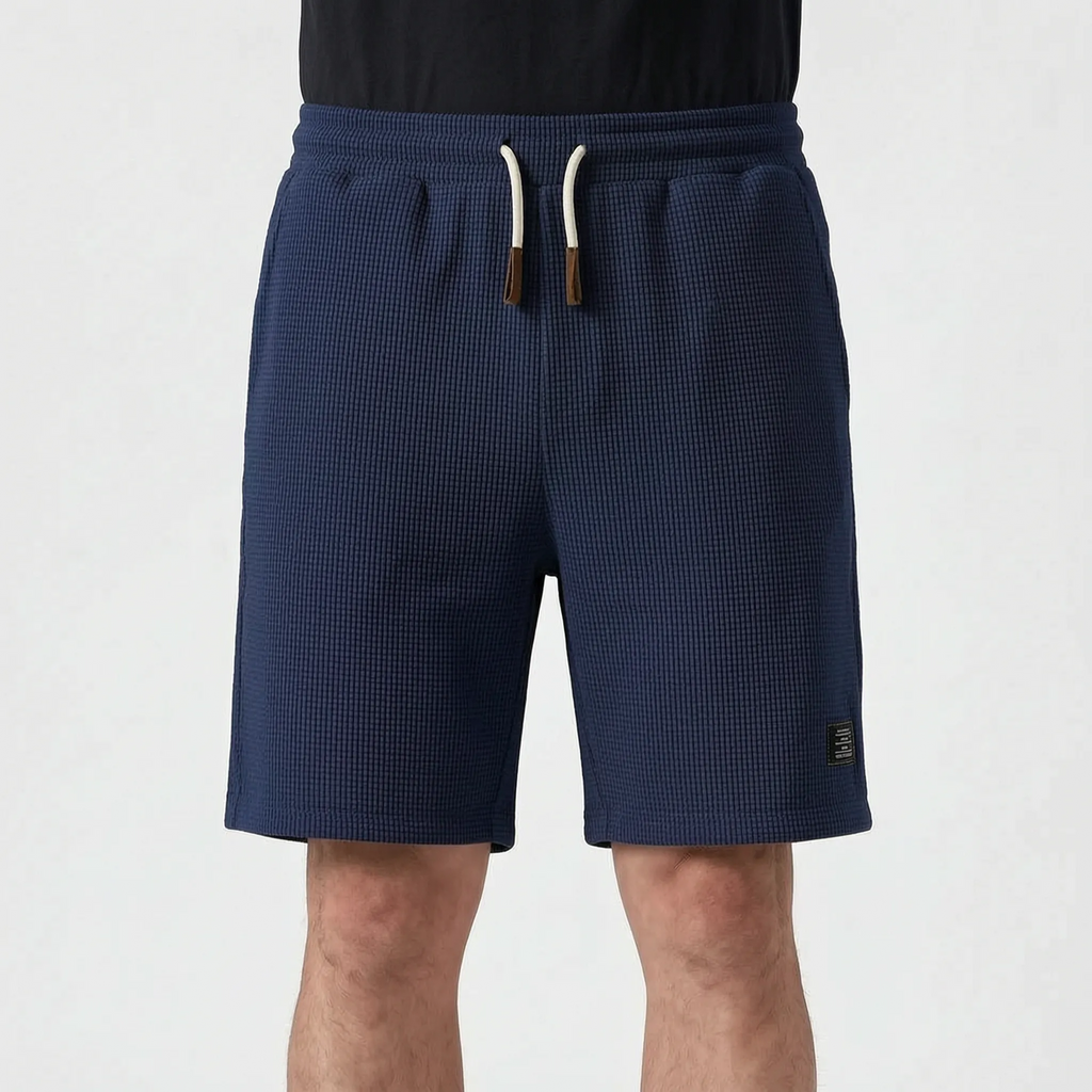 Men's Textured Shorts -  Weekend Casual Wear - Ormexis