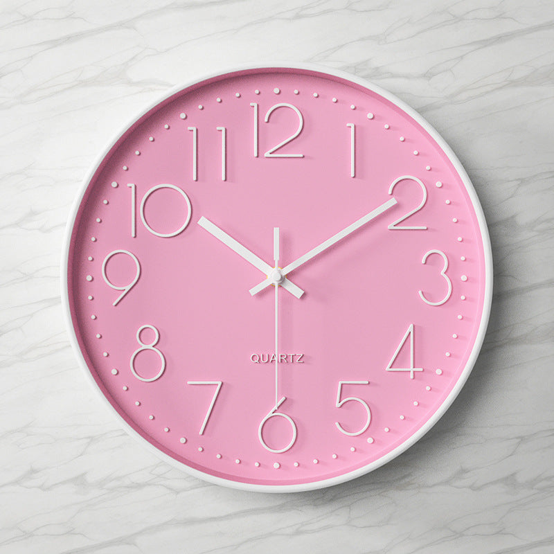 Vibrant Oversized Wall Clock With Silent Mechanism For Serene Eco Friendly Decor