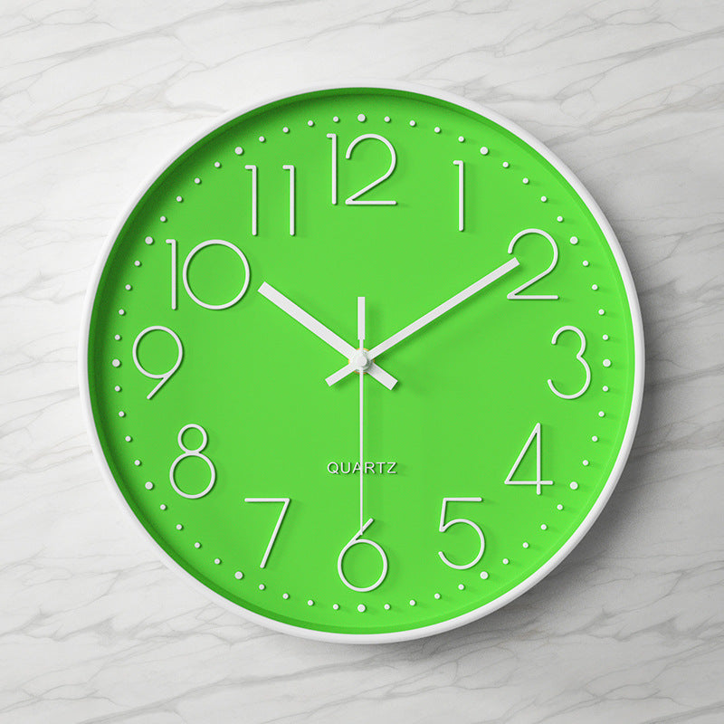 Vibrant Oversized Wall Clock With Silent Mechanism For Serene Eco Friendly Decor
