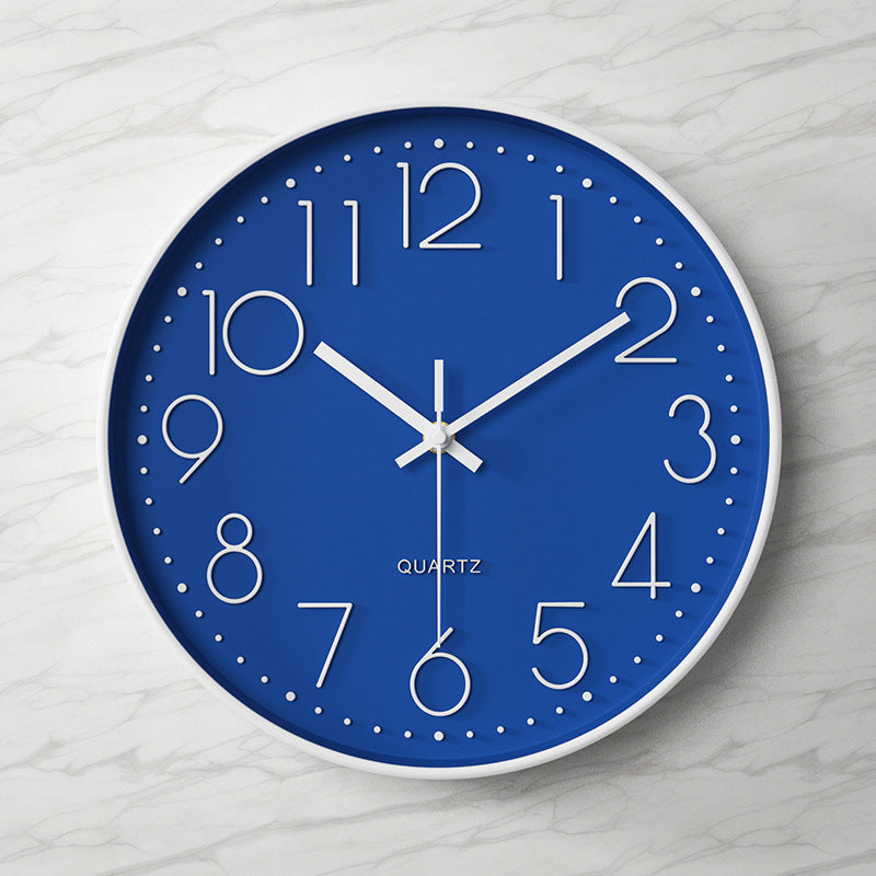 Vibrant Oversized Wall Clock With Silent Mechanism For Serene Eco Friendly Decor