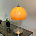Mushroom Lamp With Bauhaus Influence And Clean Geometric Silhouette
