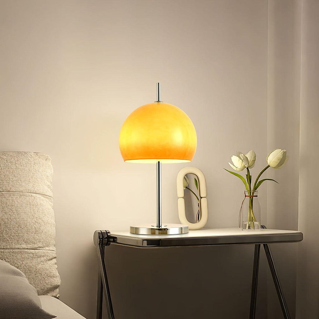 Mushroom Lamp With Bauhaus Influence And Clean Geometric Silhouette
