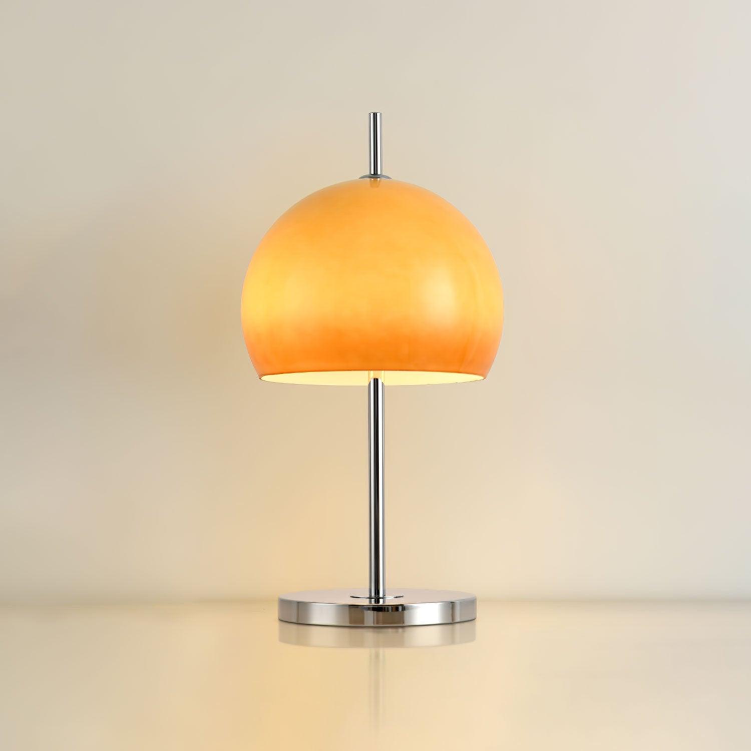 Mushroom Lamp With Bauhaus Influence And Clean Geometric Silhouette
