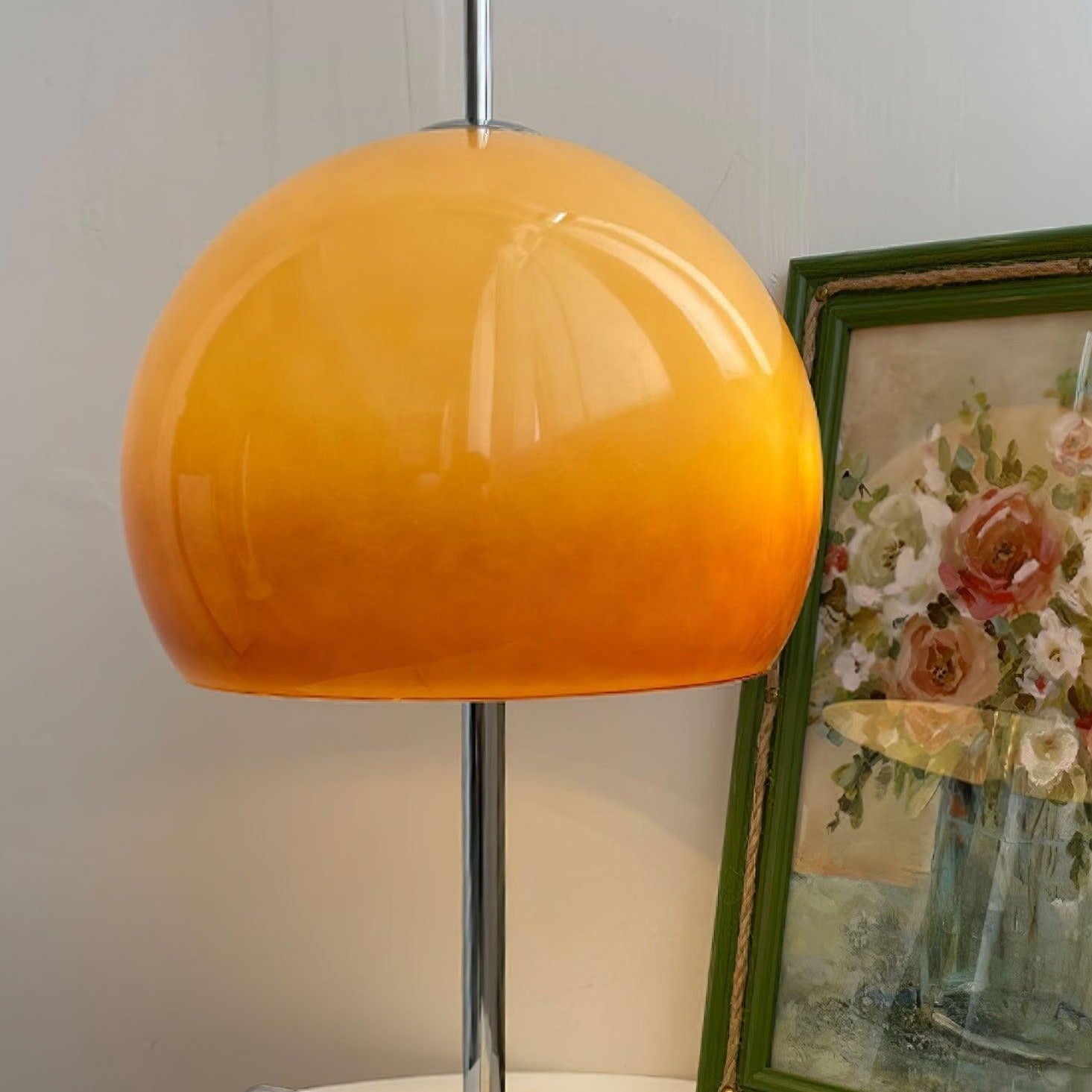 Mushroom Lamp With Bauhaus Influence And Clean Geometric Silhouette