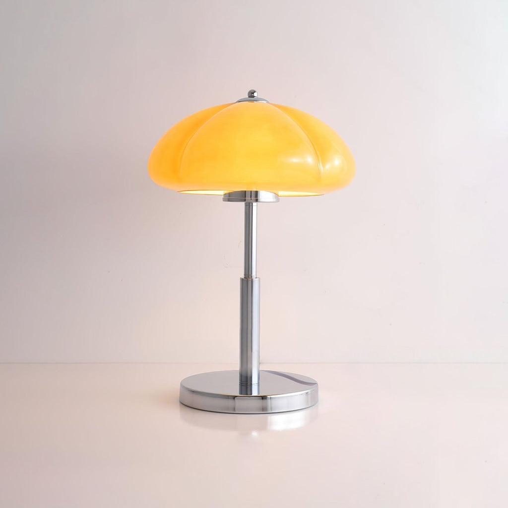 Mushroom Lamp With Bauhaus Influence And Clean Geometric Silhouette